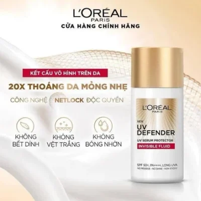 Kem Chống Nắng L'Oreal X20 Thoáng Da Mỏng Nhẹ 50ml